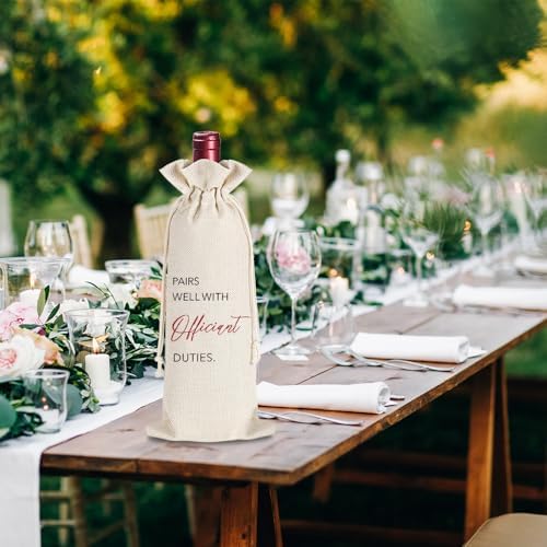 YAANUNULU Wine Bag with Greeting Card for Wedding Registry