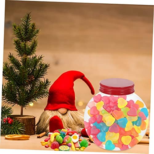 Operitacx 5Pcs Christmas Candy Jar Ball Shaped Packaging Bottles for Treats