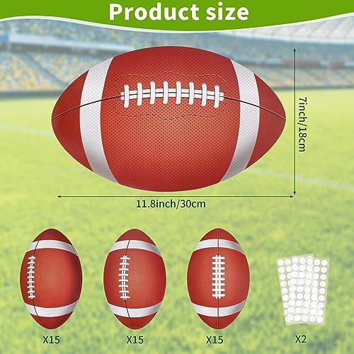 45PCS Football Cutout Paper Football Cutouts for Classroom Decorations