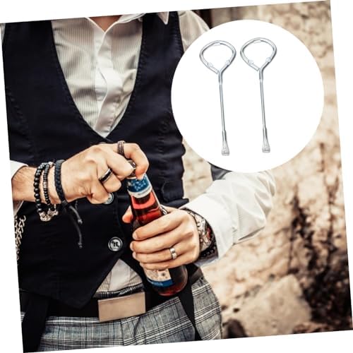 Jojofuny 2pcs Adjustable Can Opener with Lid Lifter and Key Gripper Holder