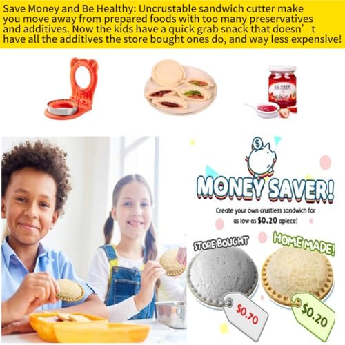 Uncrustable Sandwich Maker Orange 37 Inch Pocket Shape