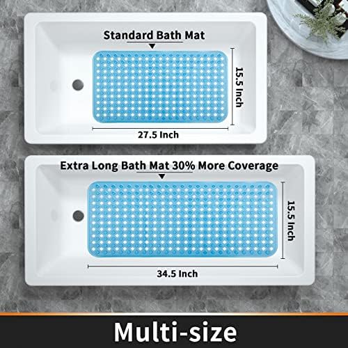 Yimobra Non-Slip Bathtub Mat with Suction Cups and Drain Holes