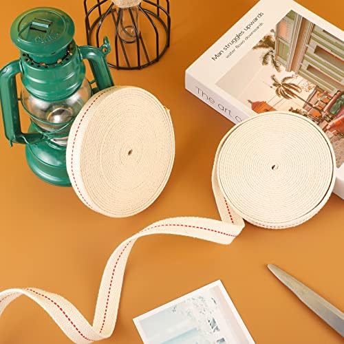 39 Feet Cotton Oil Lamp Wick 2 Rolls 4 5 Inch Replacement