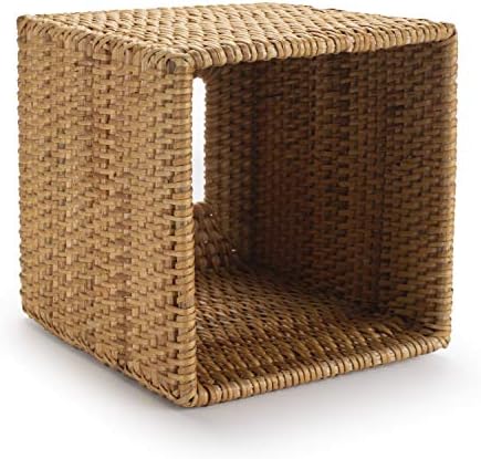 YANGQIHOME Rattan Tissue Box Cover Square Natural