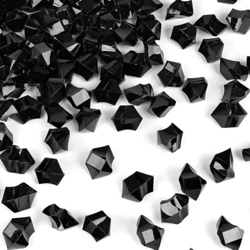 DomeStar Black Acrylic Ice Rocks 150PCS