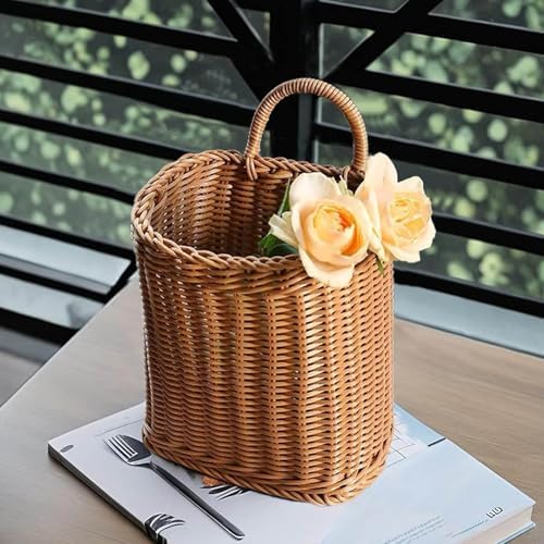 Hanging Wicker Basket for Home Kitchen Storage