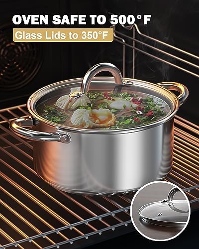 Cook N Home 8 Quart Stainless Steel Stockpot with Lid 1