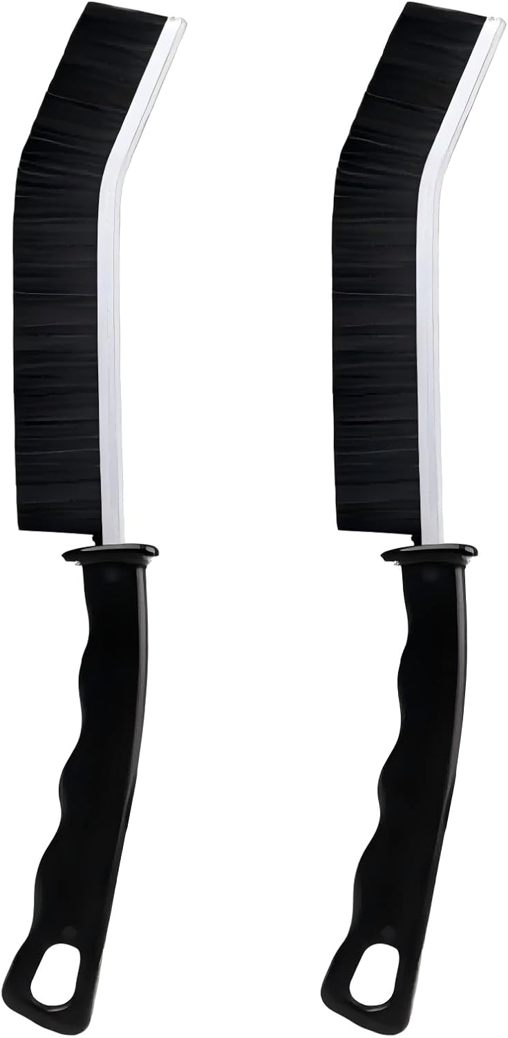 Crevice Cleaning Brush 2 Pcs - Stiff Bristle for Kitchen Bathroom Windows