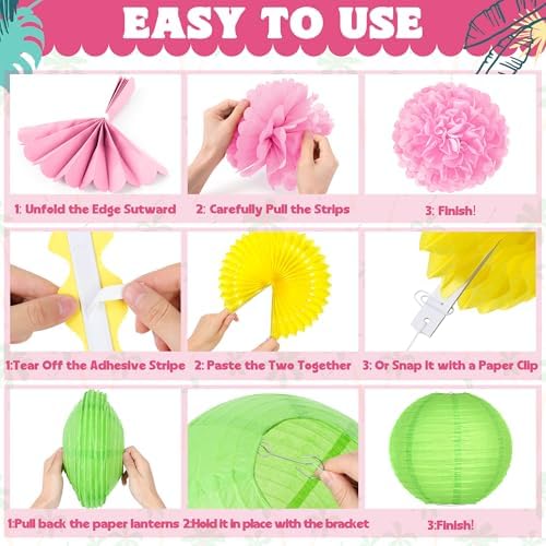 13PCS Hawaiian Party Decorations Set