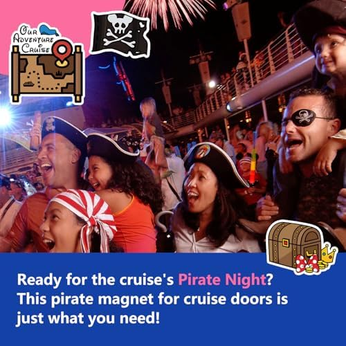 10 Pack Pirate Magnetic Door Decorations