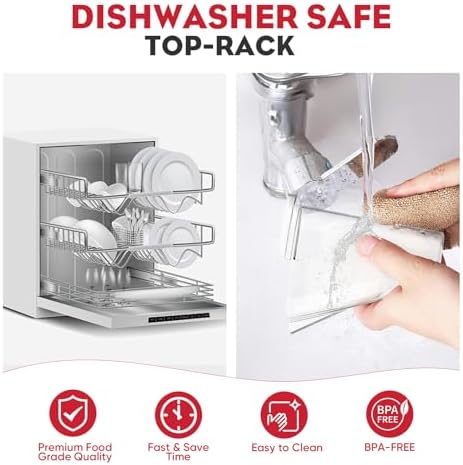 HOZODO Fruit Veg Strainer Meat Grinder for Kitchenaid Mixers