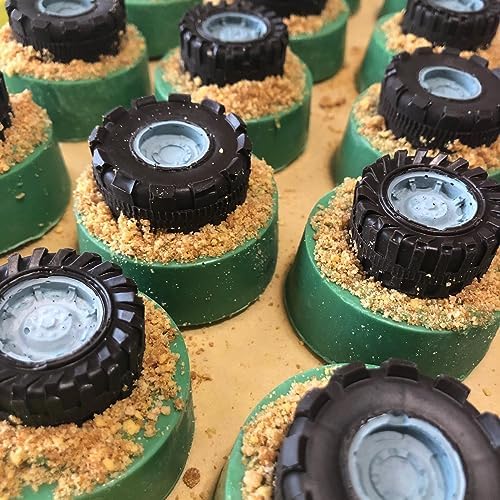 Tire Fondant Molds Silicone Set of 3 for Cakepops and Cupcakes