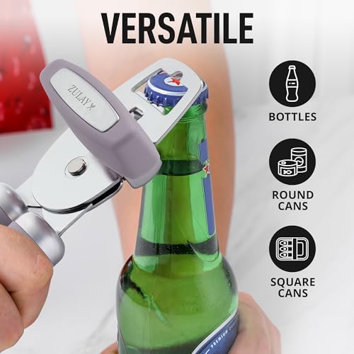 Zulay Kitchen Manual Can Opener with Bottle Opener