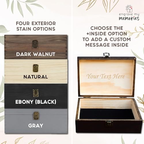 Personalized Wooden Keepsake Box for Memories