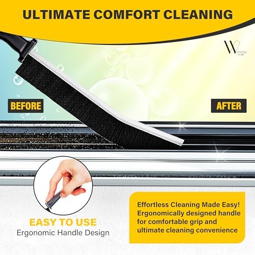 Hard Bristle Crevice Cleaning Brush 3 Pcs for Narrow Spaces