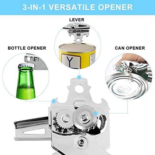Rebesco Manual Can Opener with Bottle Opener