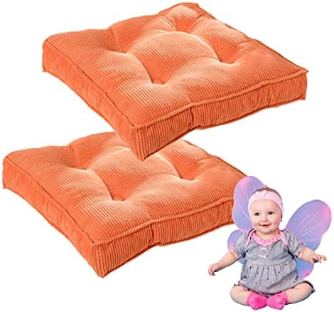 VRTTLKKFE Square Seat Pads Set of 2 Non Slip Cushions