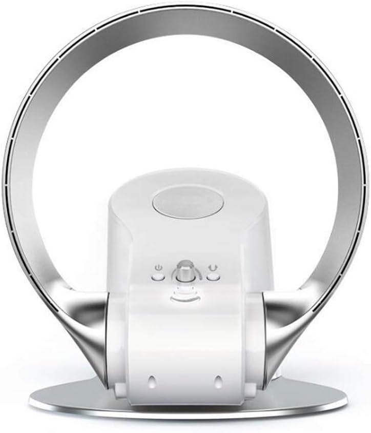 YUMUO Super Cold Wind Bladeless Fan Silver 30x30cm