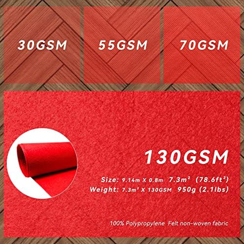 EZLucky Red Carpet Runner for Party and Events