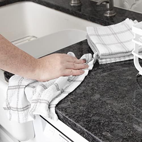 T-Fal Premium Waffle Dish Cloths 4-Pack Grey