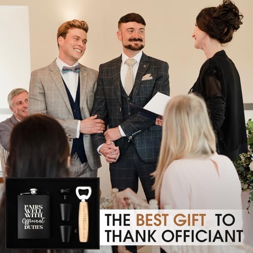 SiliFine Officiant Gift Set for Wedding Day