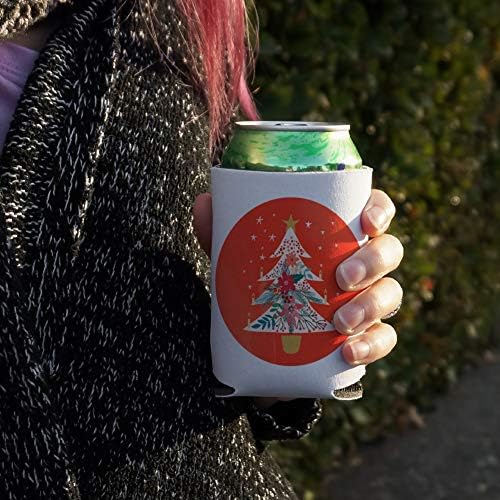 Christmas Tree Can Cooler with Candles
