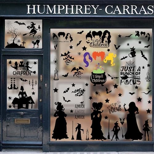 Hocus Pocus Halloween Window Decals 91 Pcs Set