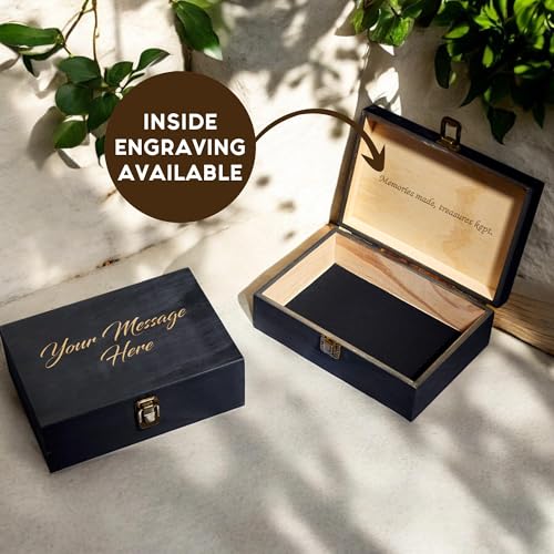 Personalized Wooden Keepsake Box for Memories