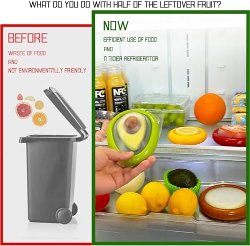 AEKTBY 4-Pack Reusable Avocado Onion Saver