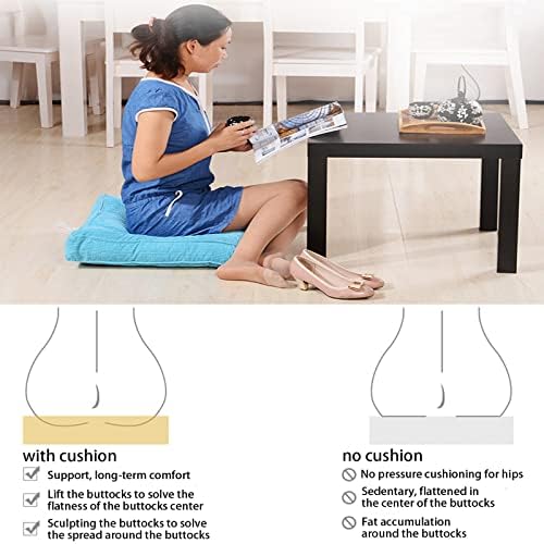 VRTTLKKFE Square Seat Pads Set of 2 Non Slip Cushions