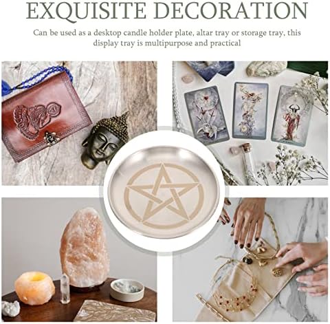 SEWACC Altar Candle Tray with Pentagram Design