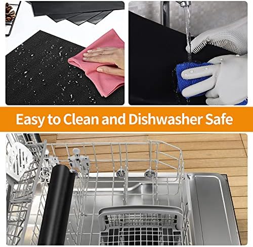 4 Pack Large Oven Liners for Electric Gas Oven Reusable