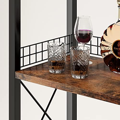 Homeiju Freestanding Wine Rack with 4 Tiers and Tabletop