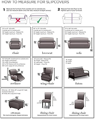 SureFit Essential Twill Armchair Slipcover White 1