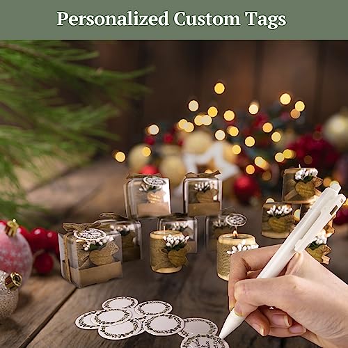 30 Pack Wood Tealight Candle Holders for Wedding Favors