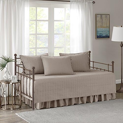 Comfort Spaces Daybed Cover Set - Kienna Taupe 75x39 5 Piece