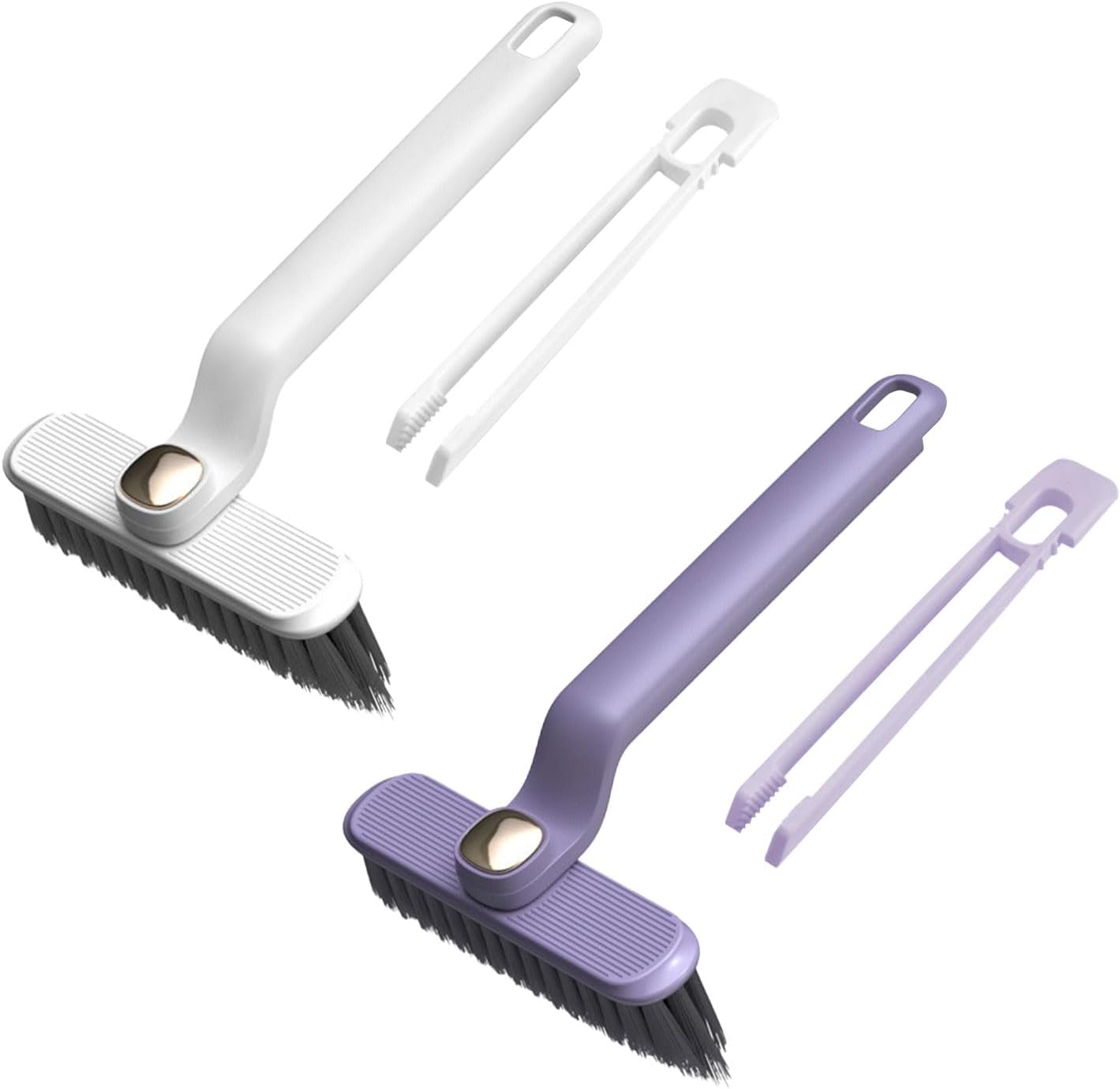 2PCS Rotating Crevice Cleaning Brush for Kitchen and Bathroom