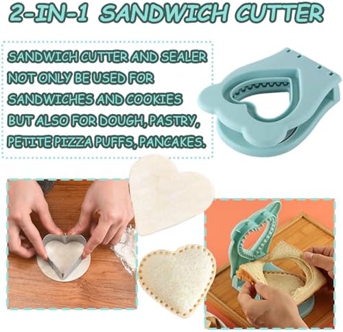 Heart Shape Sandwich Cutter and Sealer for Kids