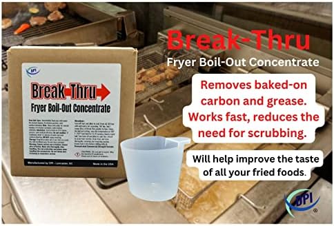 DPI Break Thru Fryer Cleaner Powder Concentrate for Deep Fryers