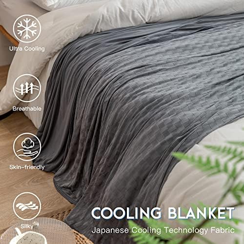 AmyHomie Cooling Blanket Queen Size 90x90 Double Sided