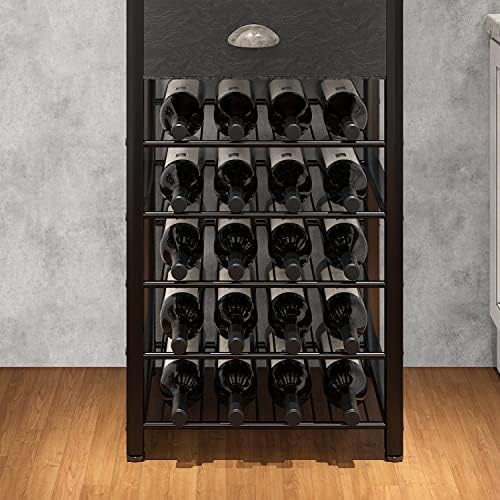 Homeiju Freestanding Wine Rack with 4 Tiers and Tabletop