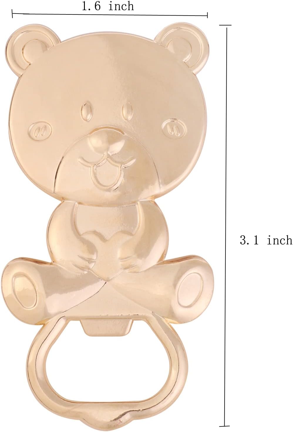 15 Pack Bear Bottle Opener Baby Shower Favors