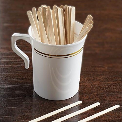 2000 pcs 45 Inch Disposable Brown Birch Wooden Coffee Stirrers