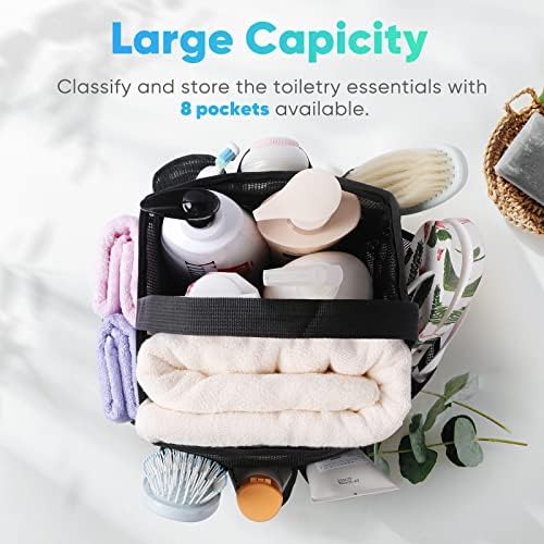 EUDELE Mesh Shower Caddy Portable 8 Pocket