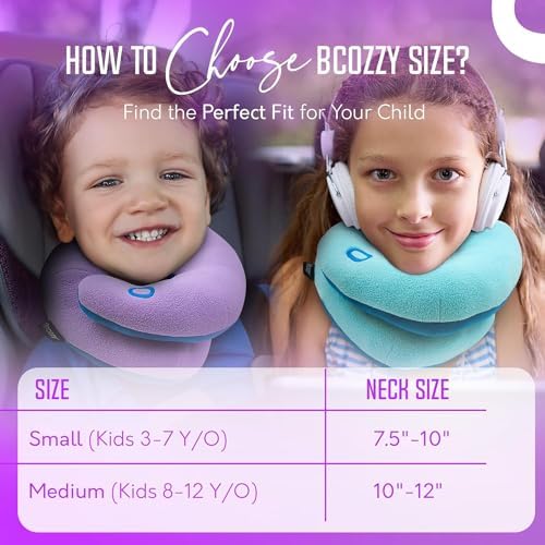 BCOZZY Kids Travel Neck Pillow for 3-7 YO
