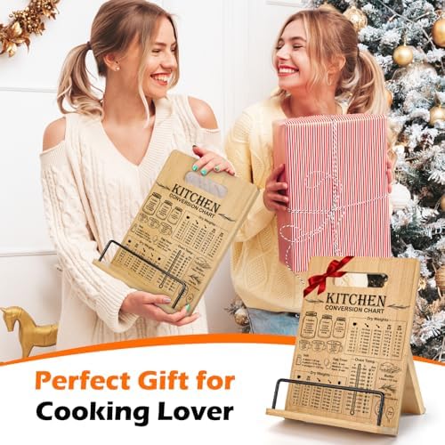 Bamboo Cookbook Stand for Kitchen Counter