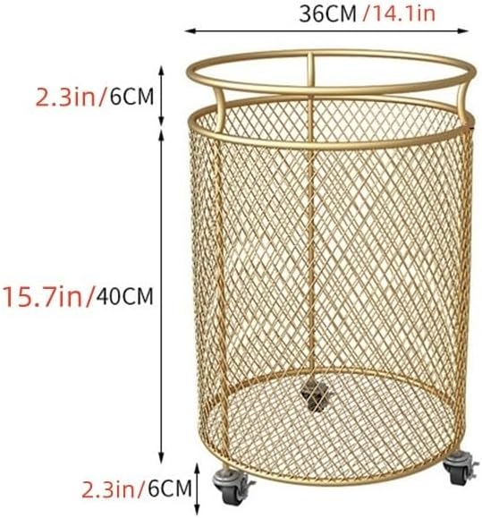 Floor Standing Storage Rack With Wheels and Laundry Basket