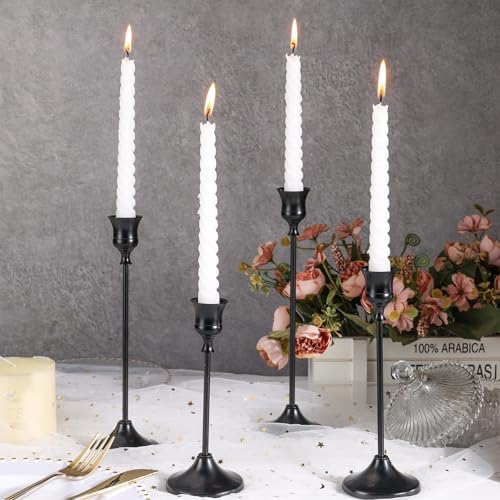 Tunyet 6PCS Metal Candlestick Holders