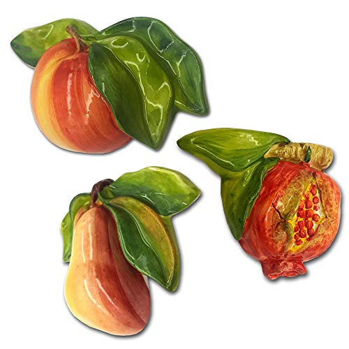 Handmade Italian Ceramic Fruits Wall Decor
