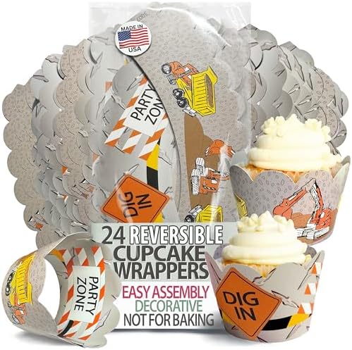 Cupcake Wrappers - Dream Bridal Builder Birthday Decorations 24 Count